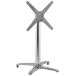 Tafelpoot 75 cm hoog Zilver Aluminium - Afbeelding 2