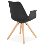Design Stoel SKANOR Zwart - Afbeelding 4