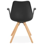 Design Stoel SKANOR Zwart - Afbeelding 5