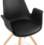 Design Stoel SKANOR Zwart - Afbeelding 6