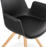 Design Stoel SKANOR Zwart - Afbeelding 8