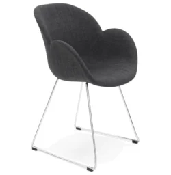 Alterego Design Stoel TEXINA Grijs AC02470LG